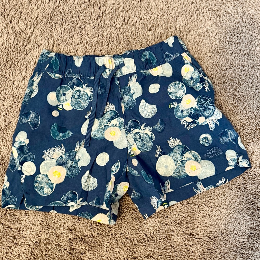 The North Face Navy Floral Patterned Shorts